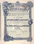 Cie. Generale Franco-Russe dAccumulateurs S.A.