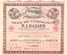 Soc. des tablissements P. J. Hazard S.A.