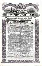 Gouvernement des tats Unis du Brsil Emprunt  5 % 1909 - Port de Pernambuco