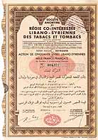 S.A. de Rgie Co-Intresse Libano-Syrienne des Tabacs et Tombacs