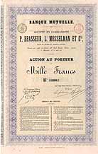 Banque Mutuelle Soc. en Commandite P. Brasseur, L. Mosselman et Cie.