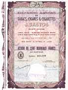 Manufactures Algérienne de Tabacs, Cigares & Cigarettes J. Bastos S.A.