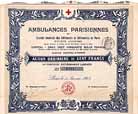 Ambulances Parisiennes et  Soc. Gen. des Infirmiers et Infirmieres de Paris