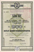 Dr. F. Ztka AG Nahrungsmittelfabriken (Dr. F. Ztka Akc. Spol. Tovrny Pozivatin a Lucebnin v Karline)
