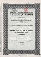 Nouvelle Fabrique d'Allumettes de Godarville LA FONTAINE S.A.