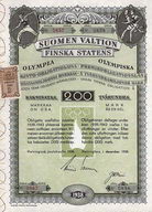 Finnland, Olympische Staatsanleihe (Suomen Valtion Finska Statens Olympiska)