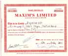 Maxims Limited