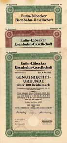 Eutin-Lbecker Eisenbahn-Gesellschaft - Konvolut (3 Stcke)