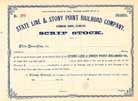 State Line & Stony Point Railroad