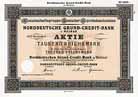 Norddeutsche Grund-Credit-Bank (Blankette!)
