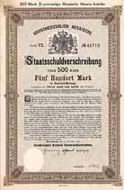 Grossherzogtum Hessen (VI. Anleihe fr Eisenbahnzwecke)
