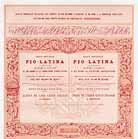 Soc. priv. Pio-Latina de Chemins de Fer de Rome a Frascati et de Rome a la Frontire Napolitaine