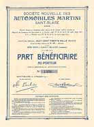 Soc. Nouvelle des Automobiles Martini S.A.