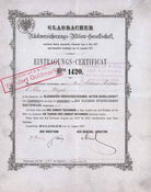 Gladbacher R�ckversicherungs-AG (blaugraues Papier, nur Stempel 1920)