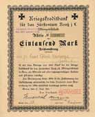 Kriegskreditbank f�r das F�rstentum Reu� j.L. AG