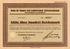 Bank f�r Handel und Landwirtschaft AG
