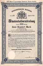 Grossherzogtum Hessen (IV. Anleihe fr Eisenbahnzwecke)