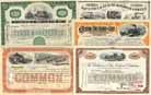 Konvolut USA Eisenbahn-Aktien (9 Stcke)