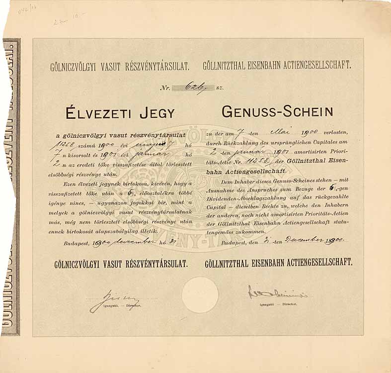 G�llnitzthal Eisenbahn AG