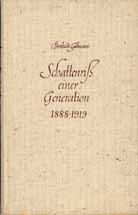 Schattenriss einer Generation 1888 - 1919